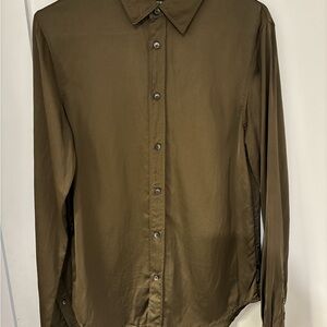 Scotch & Soda Olive Casual Button Down Shirt